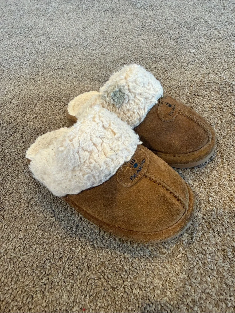 BearPaw | Slippers with Cream Shearling Cuff